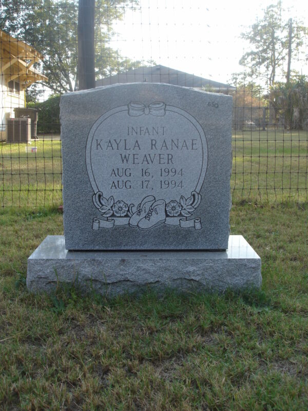 Boots and Bows Upright Memorial