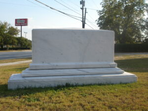 Raised Top Upright Memorial