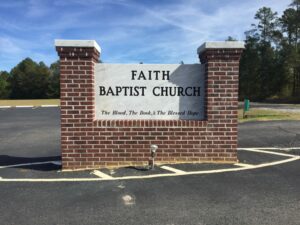 Faith Baptist Church Sign