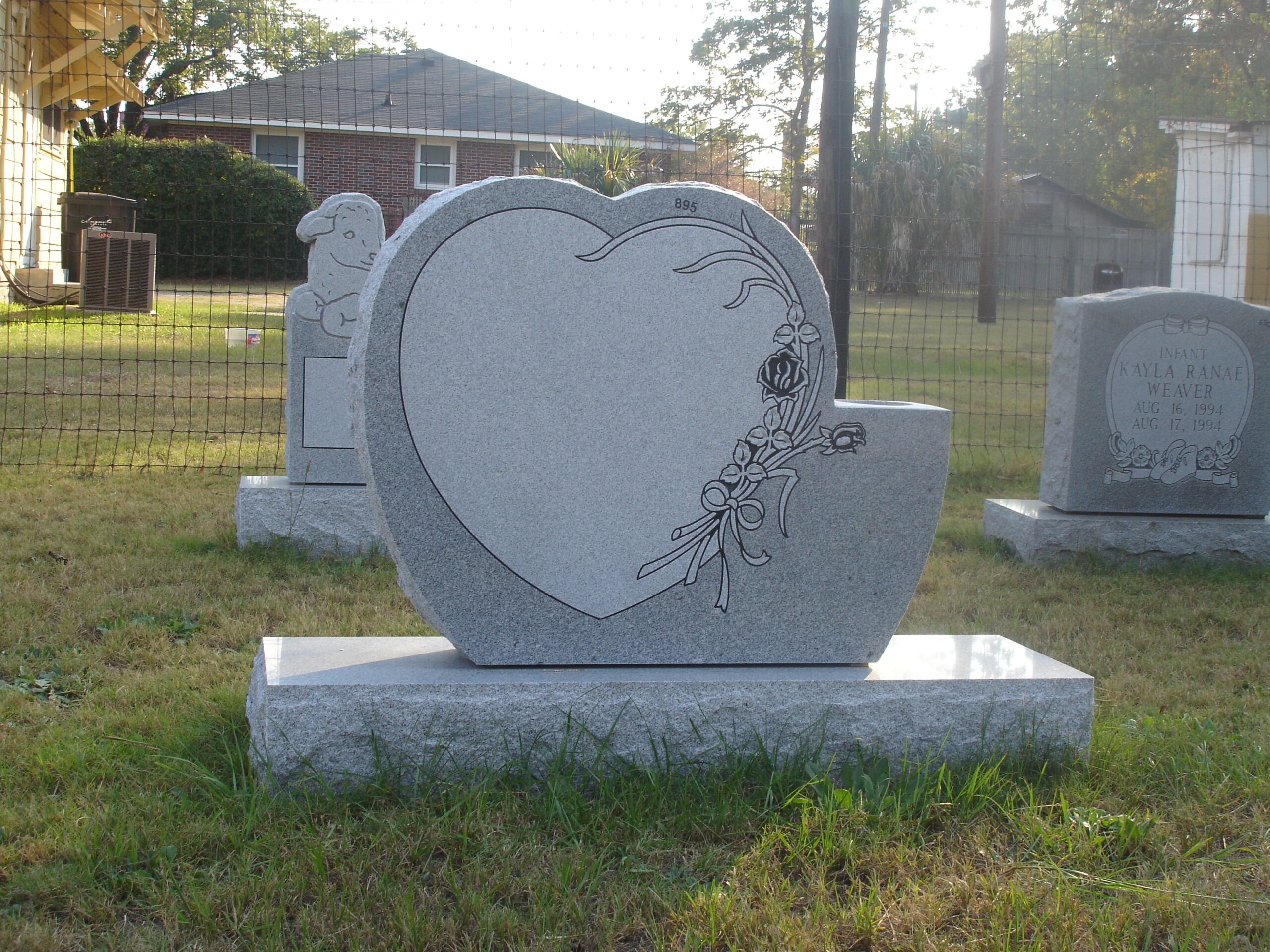 Floral Heart Memorial - Southside Memorials