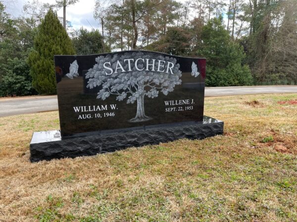 Satcher Etched Upright Memorial